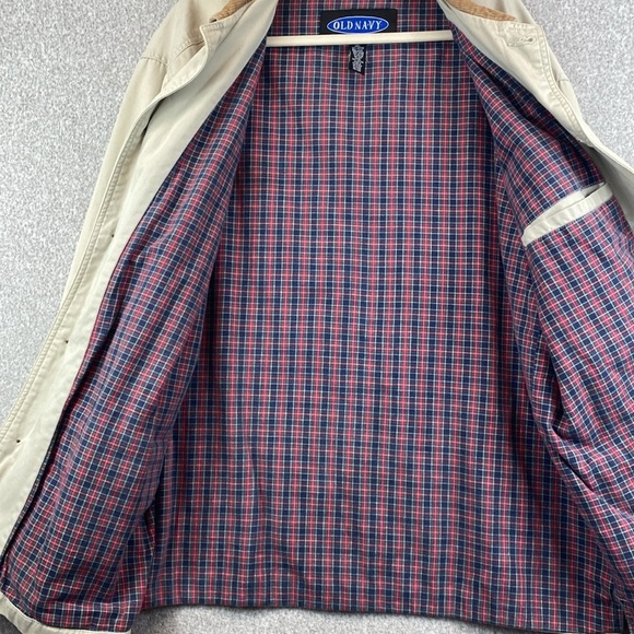 Vtg Old Navy chore coat corduroy collar cuffs L flannel lined Y2K 90’s retro - Picture 4 of 10